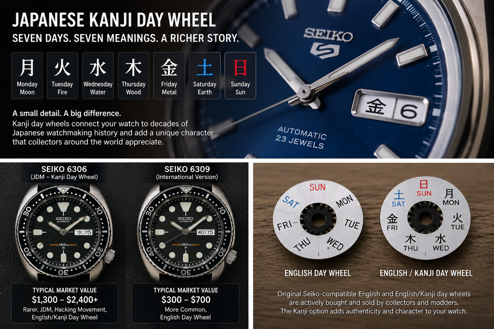 Kanji Day Wheels: Why Japanese Characters Matter to Watch Collectors