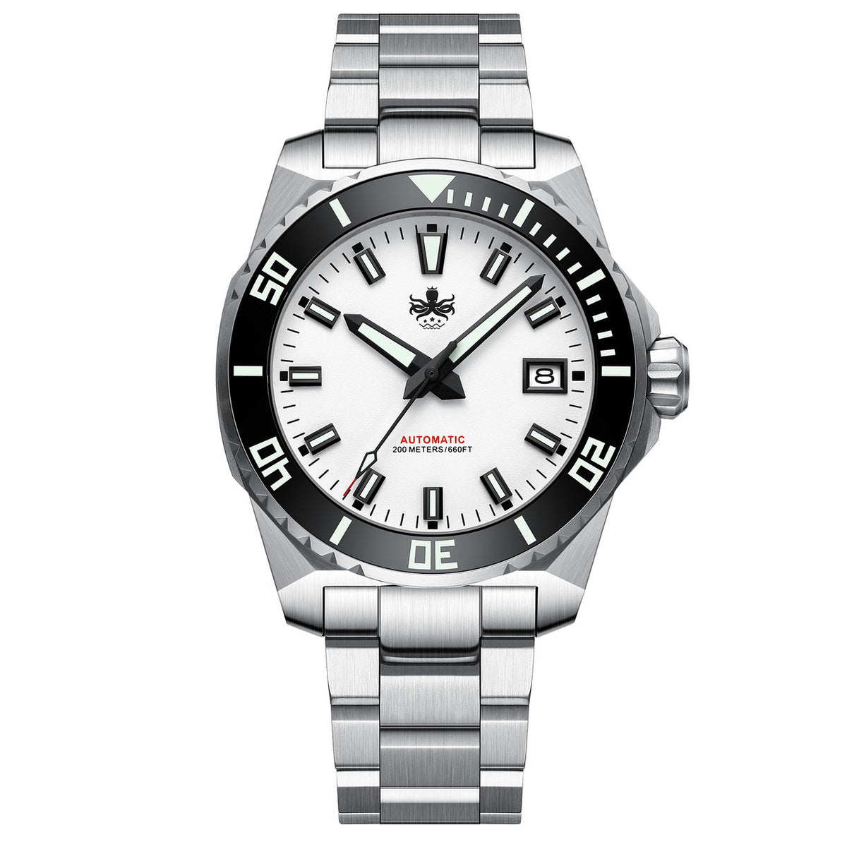 PHOIBOS LEVIATHAN 200M Automatic Diver Watch PY050E White — view 4