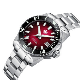 PHOIBOS LEVIATHAN 200M Automatic Diver Watch PY054D Red — view 3