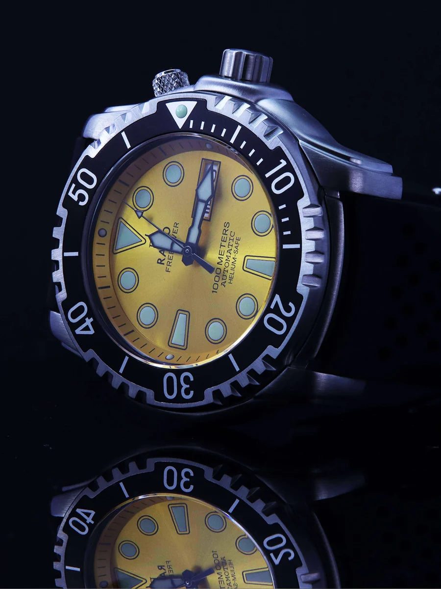 Ratio FreeDiver Version 03 Helium Safe 1000M Automatic Yellow Dial 1068HA90-34VA-YLW-V03 Men's Watch — view 2