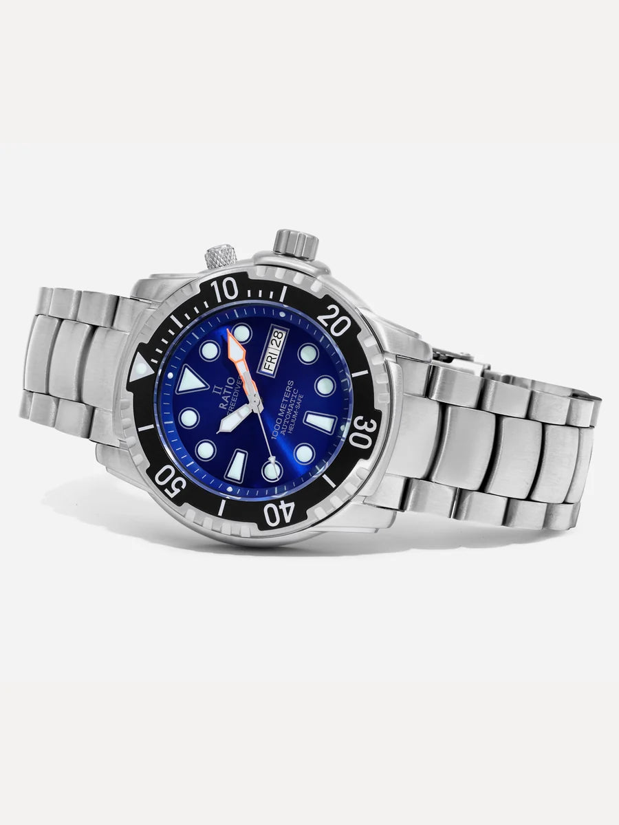 Ratio FreeDiver Helium-Safe 1000M Sapphire Automatic 1068HA96-34VA-BLU Men's Watch — view 3