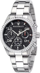 Maserati Competizione R8853100012 – Black Dial Stainless Steel Quartz Men’s Watch, 39mm view 2