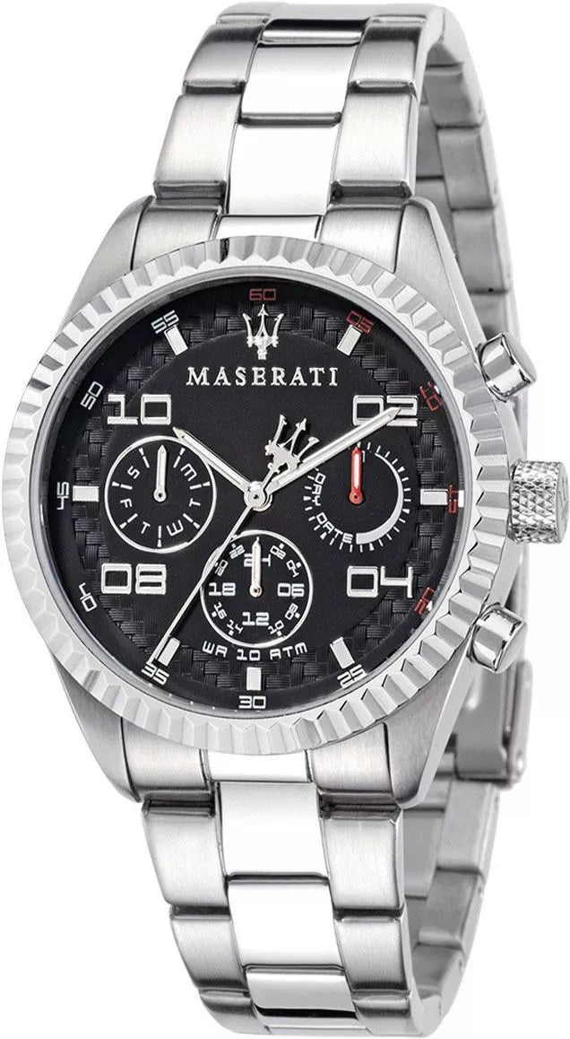 Maserati Competizione R8853100012 – Black Dial Stainless Steel Quartz Men’s Watch, 39mm — view 2