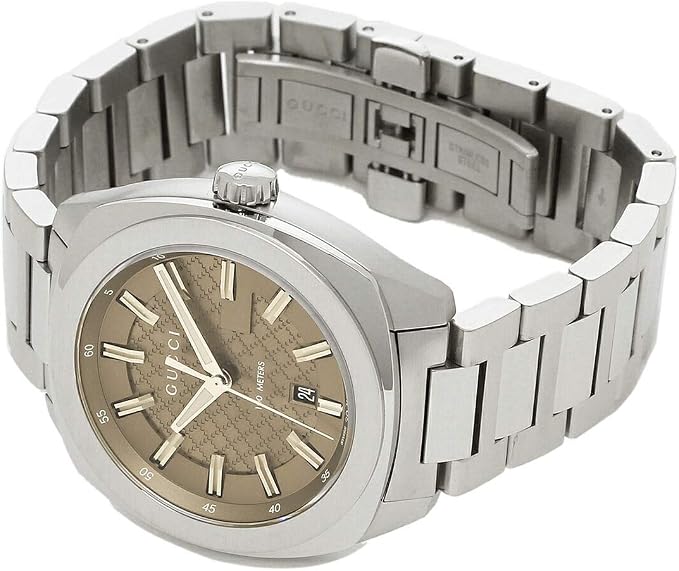 Gucci GG2570 YA142315 – Brown Dial Stainless Steel Quartz Men’s Watch, 40mm — view 5
