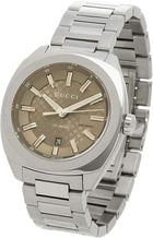 Gucci GG2570 YA142315 – Brown Dial Stainless Steel Quartz Men’s Watch, 40mm view 3