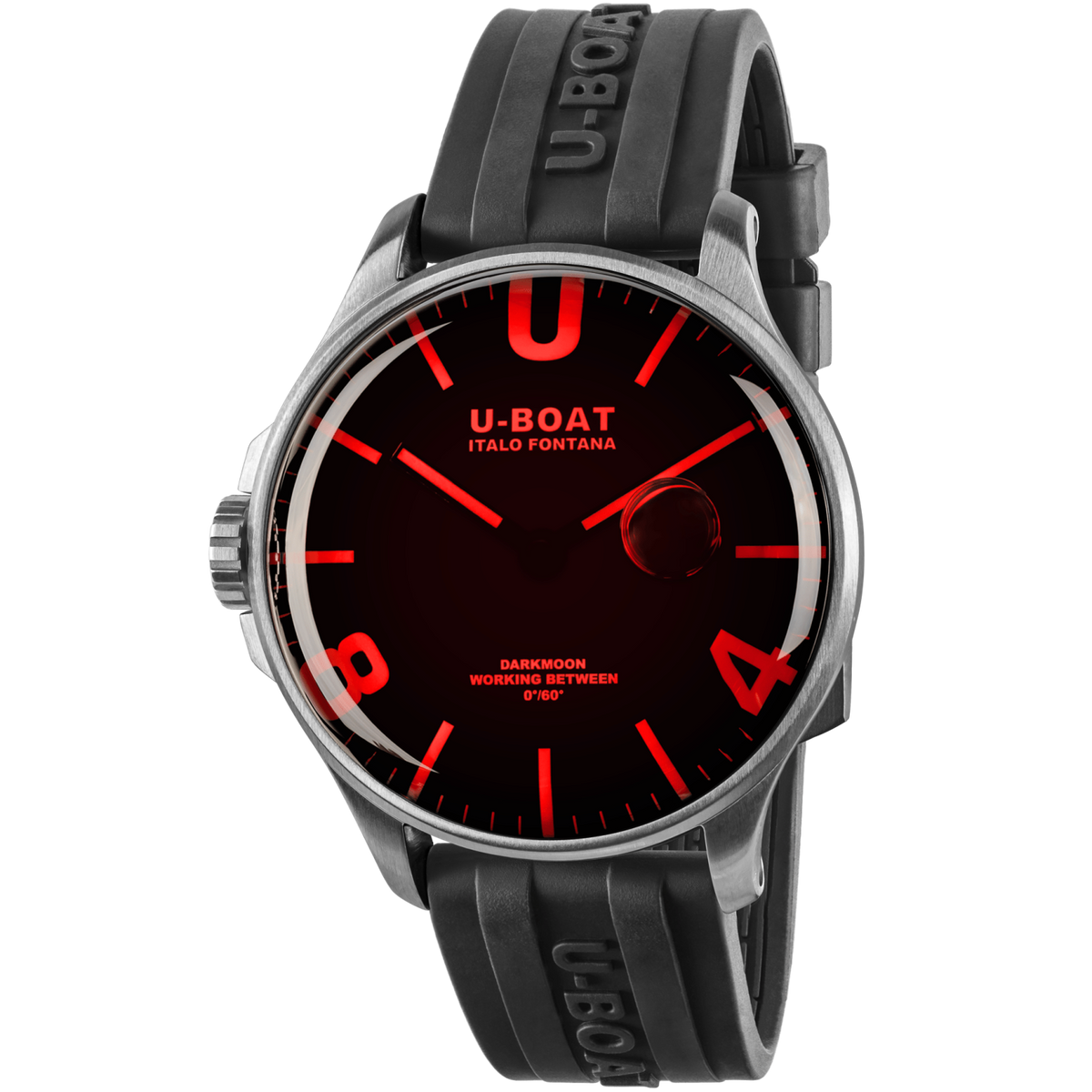 U-Boat Darkmoon Red SS Capsoil 44mm Men’s Watch – 8465/B — view 7