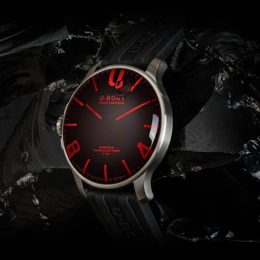 U-Boat Darkmoon Red SS Capsoil 44mm Men’s Watch – 8465/B — view 5