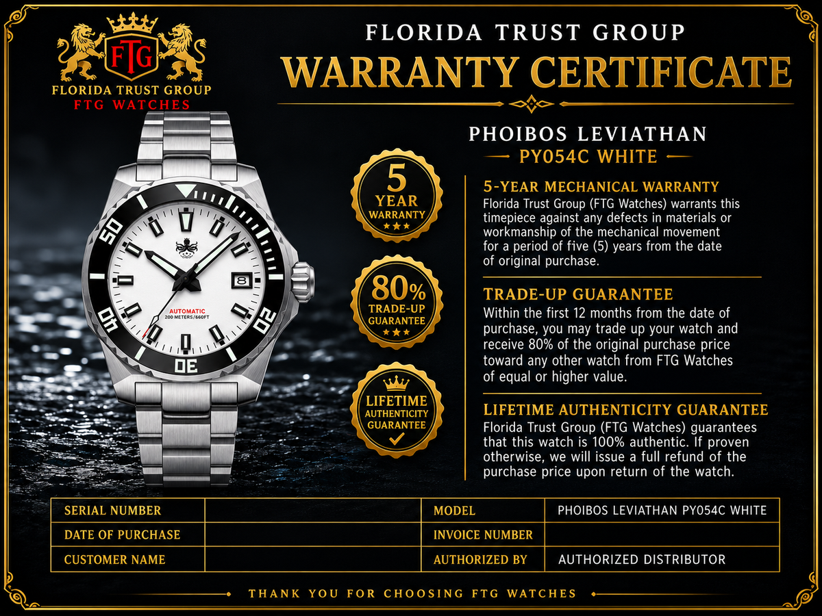 PHOIBOS LEVIATHAN 200M Automatic Diver Watch PY050E White — view 2