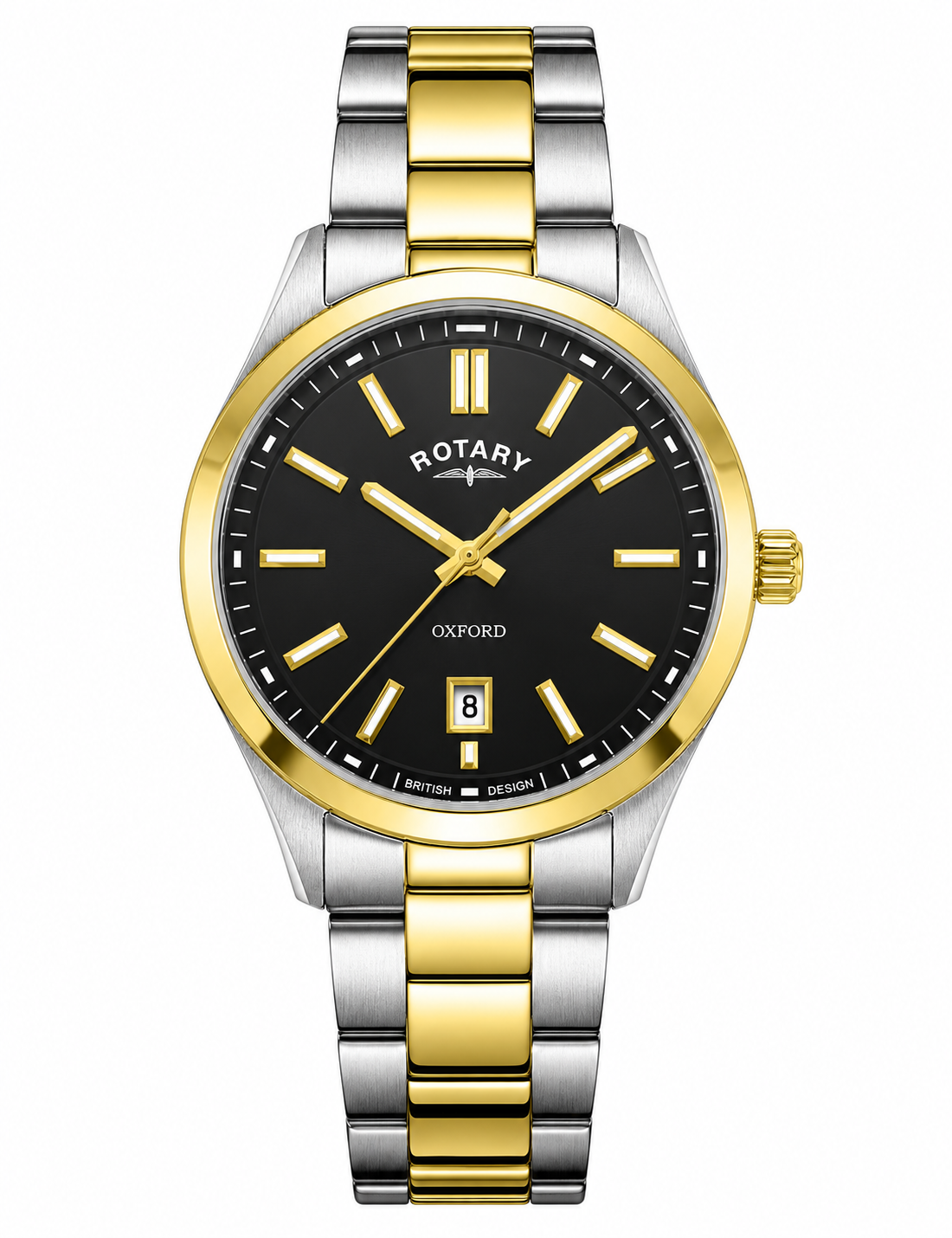 Rotary Oxford Two-Tone Men’s Quartz Watch – Black Dial GB05521 — view 2