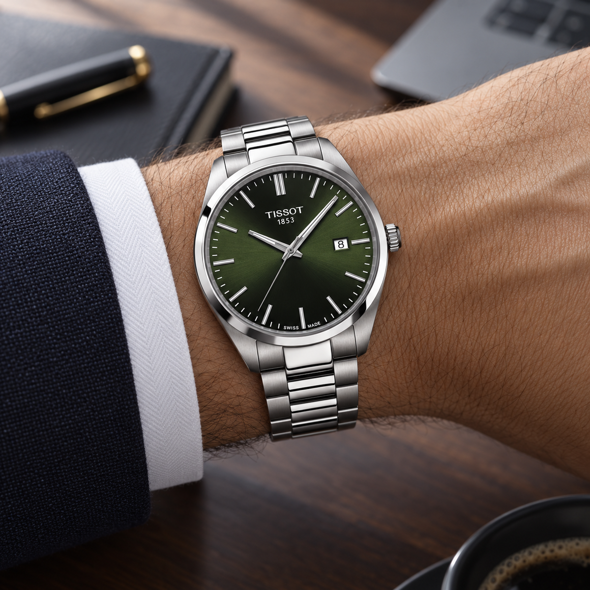 Tissot PR 100 40mm Green Dial Quartz Watch – T150.410.11.091.00 — view 2