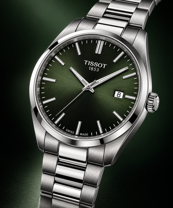 Tissot PR 100 40mm Green Dial Quartz Watch – T150.410.11.091.00