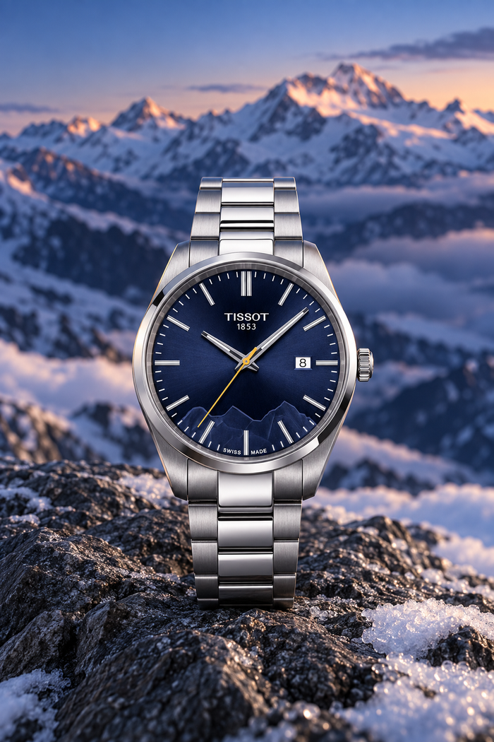 Tissot PR 100 Jungfrau Special Edition Blue Dial 40mm Special Edition