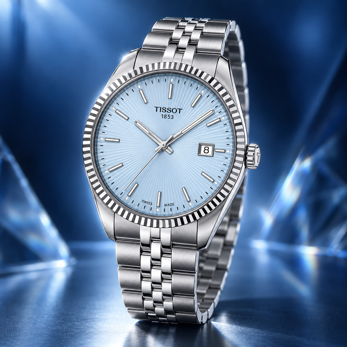 Tissot Ballade Ice Blue Dial 40mm – T156.410.11.351.00
