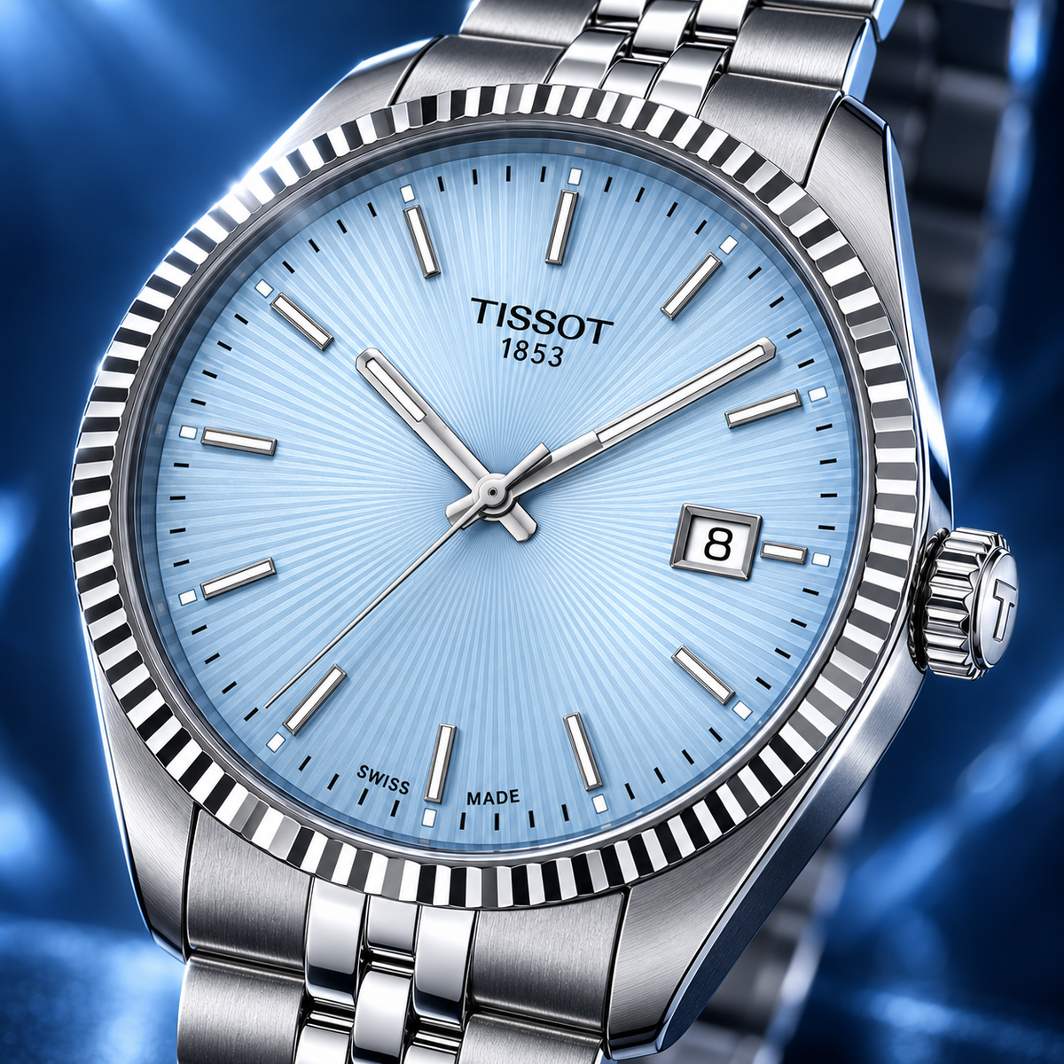 Tissot Ballade Ice Blue Dial 40mm – T156.410.11.351.00 — view 4