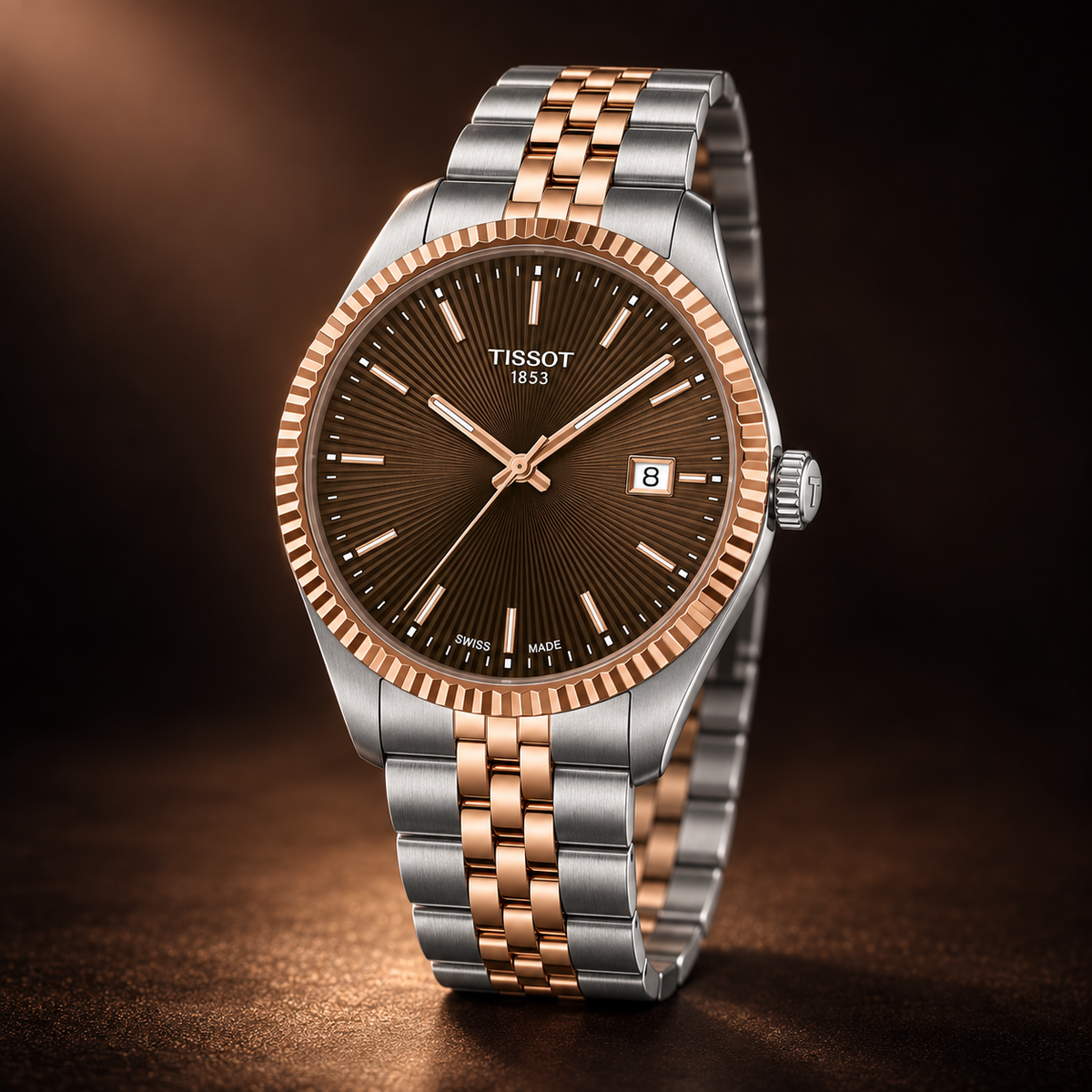Tissot Ballade Brown Dial Two-Tone 40mm – T156.410.22.291.01