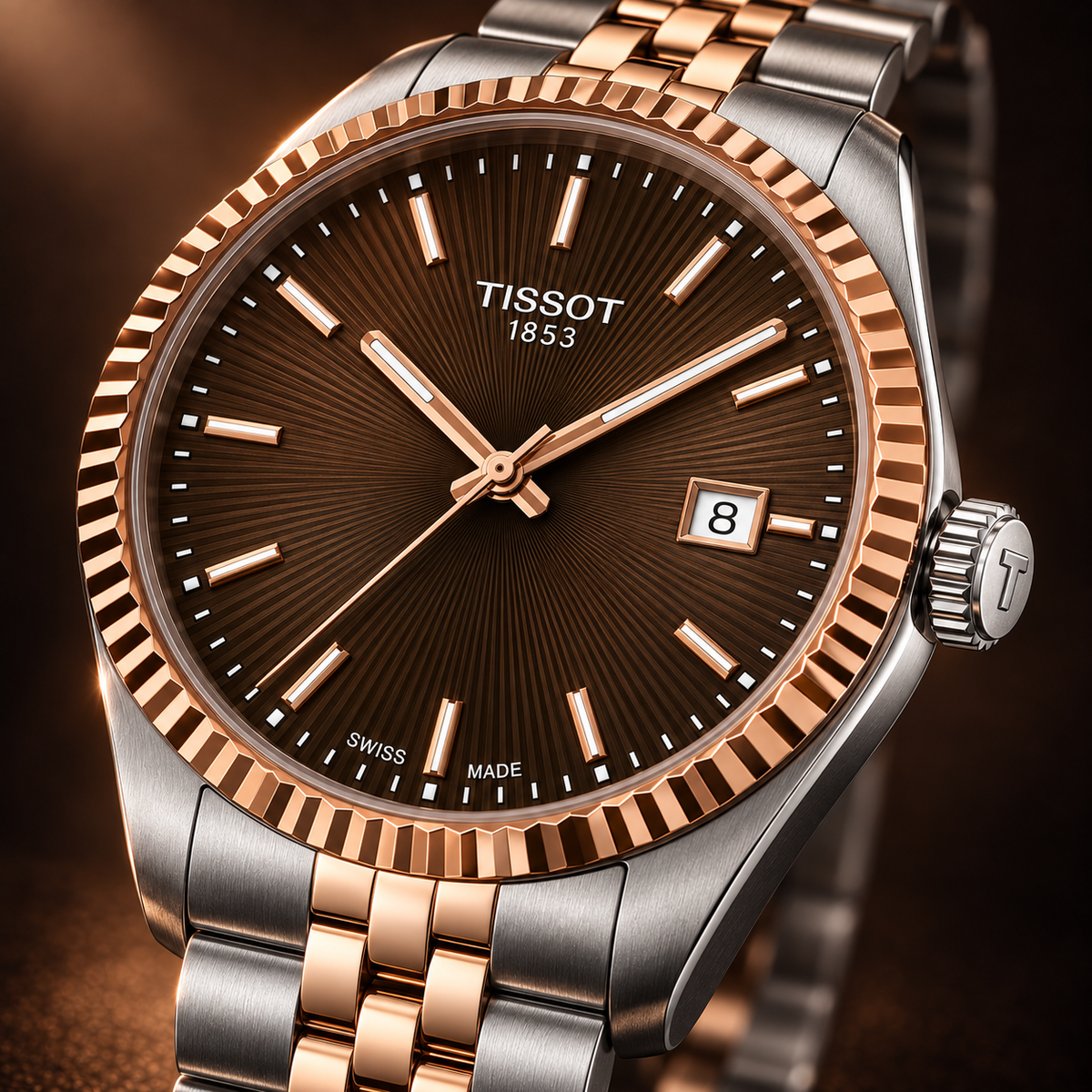 Tissot Ballade Brown Dial Two-Tone 40mm – T156.410.22.291.01 — view 3