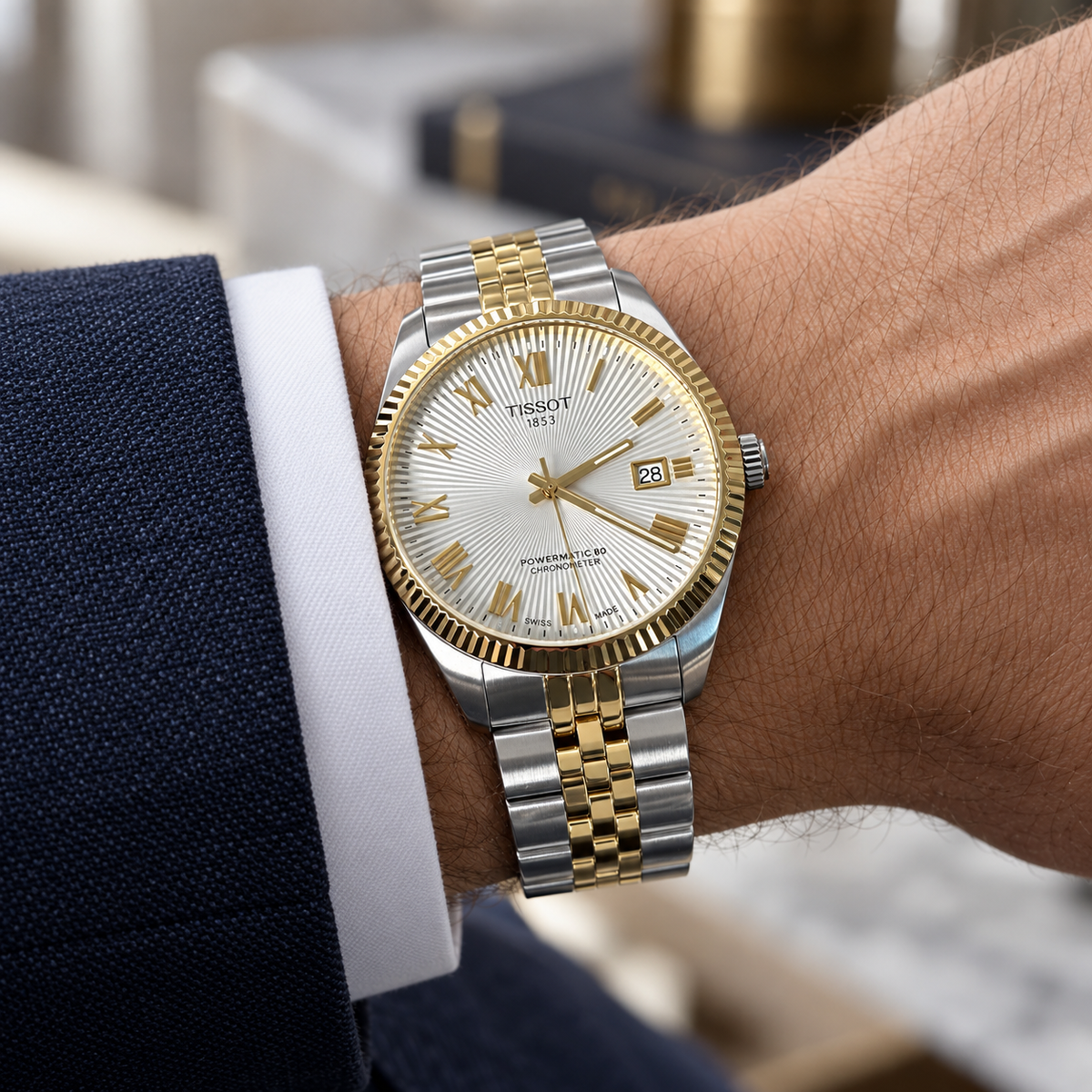 Tissot Ballade Silver Dial Two-Tone 40mm – T156.410.22.031.00 — view 3