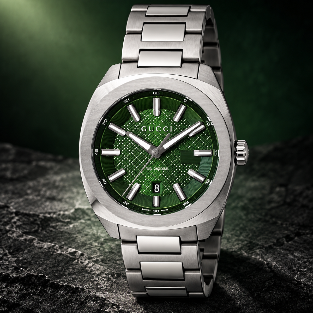 Gucci GG2570 YA142313 Green Dial Stainless Steel Watch – 41mm — view 6