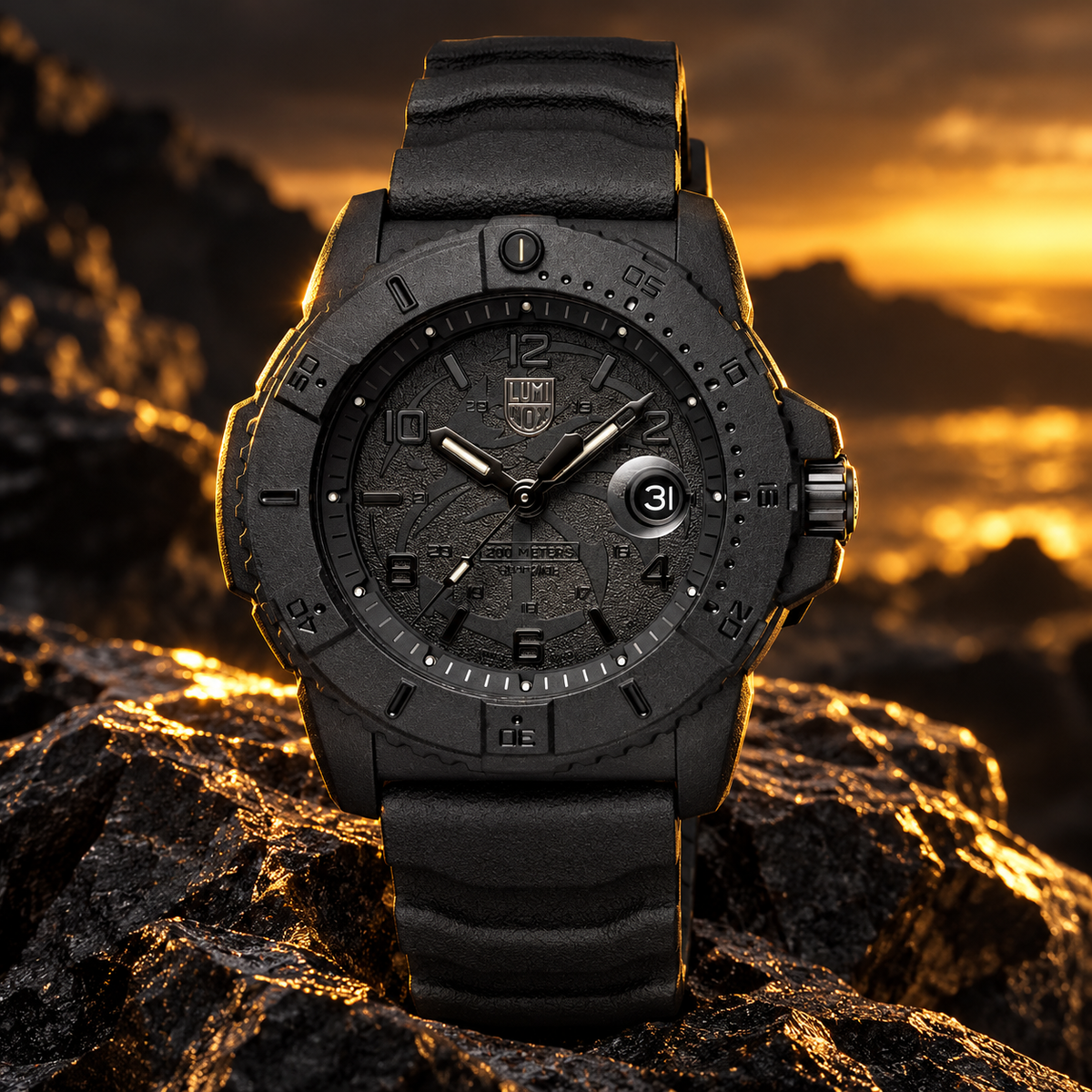 Luminox Navy SEAL Foundation Blackout 45mm Watch — XS.3601.BO.NSF — view 2
