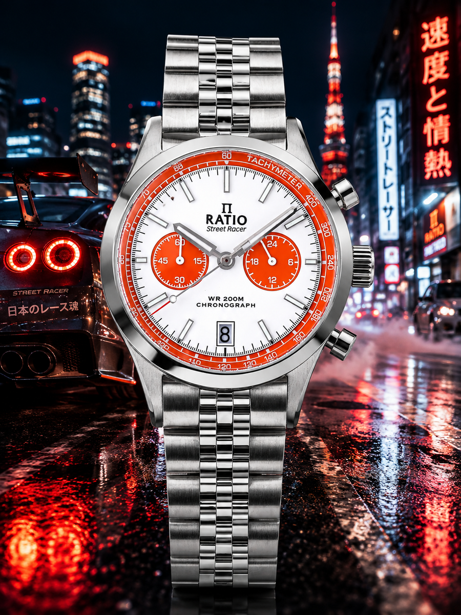 Ratio Street Racer Chronograph RTC026 200M Orange Panda Limited Edition