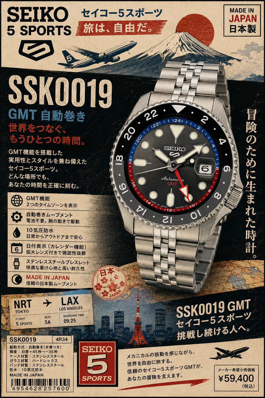 Seiko SSK019 — view 2