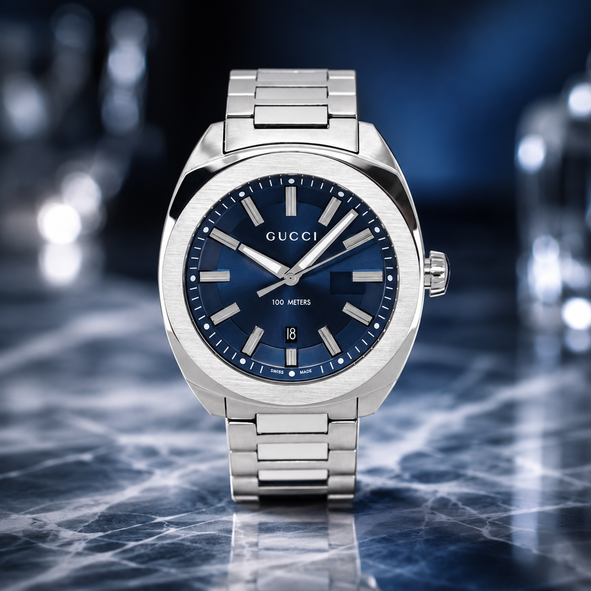 Gucci GG2570 YA142303 – Blue Dial Stainless Steel – 41mm