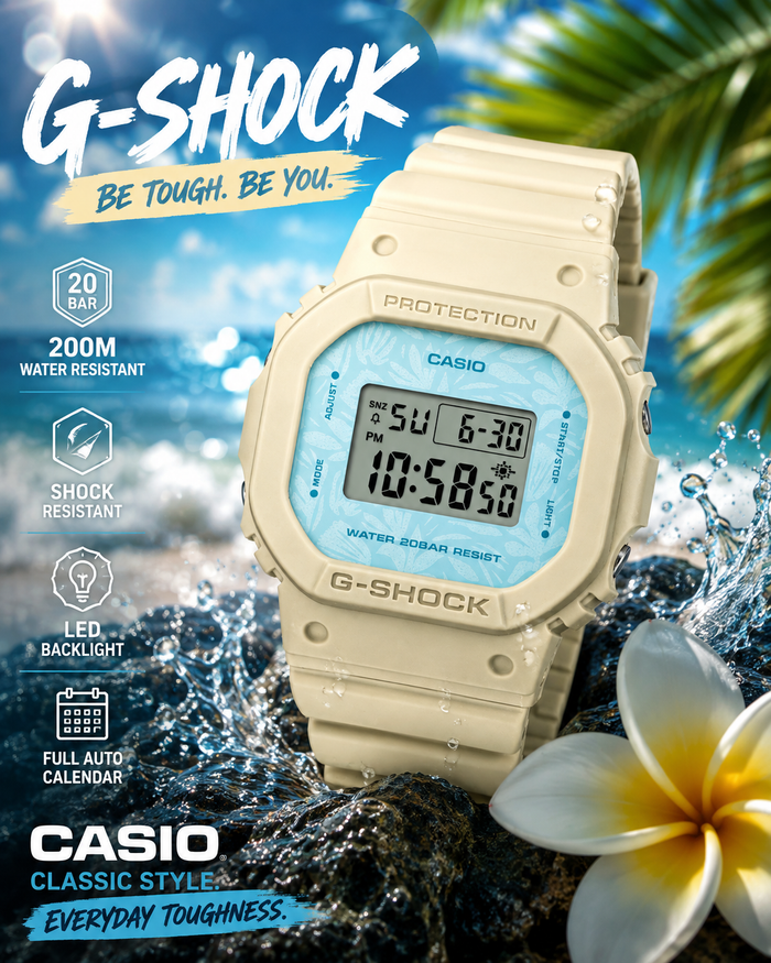 Casio G-SHOCK GMD-S5600NC-9 – Nature’s Color Botanical Digital Watch