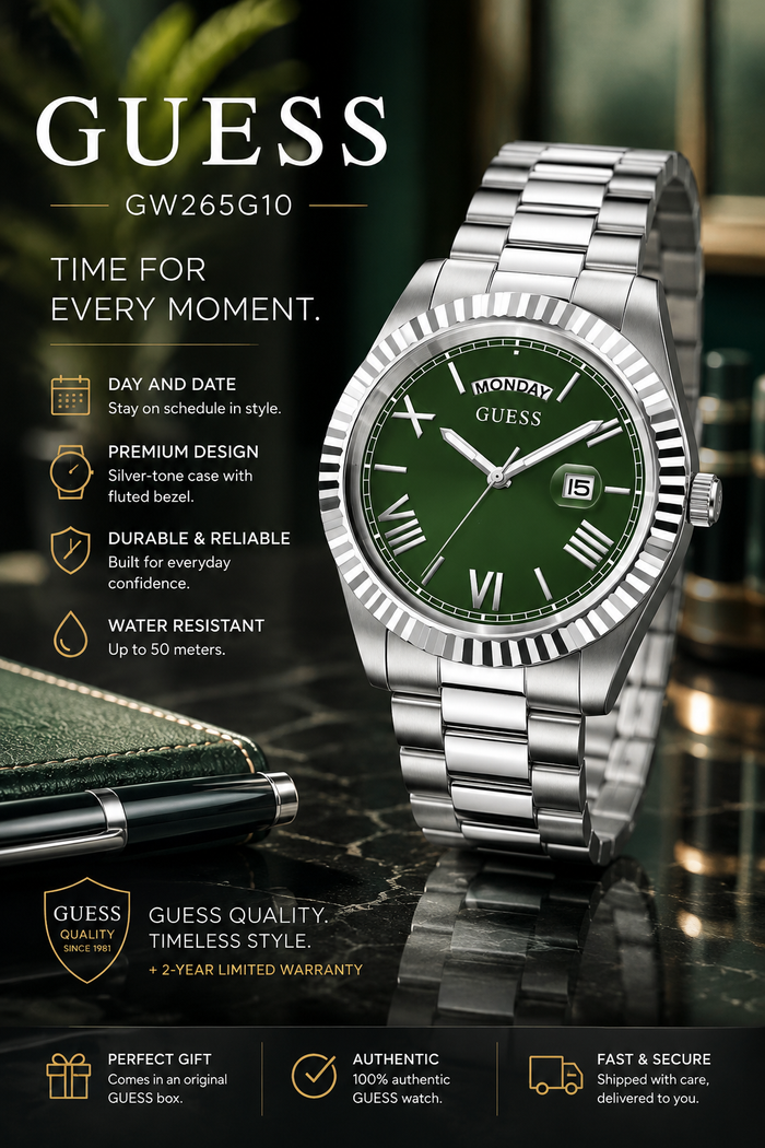 Guess GW0265G10 Mens watch CONNOISSEUR 42mm 5ATM
