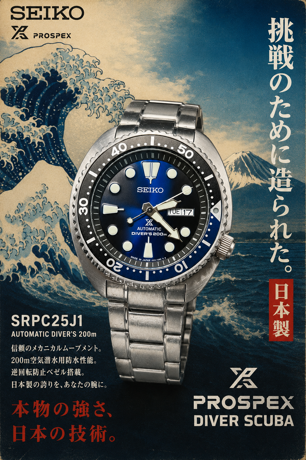 SRPC25J1 Deep Blue Batman Turtle IN STOCK Seiko Prospex SRPC25J1 READY TO SHIP