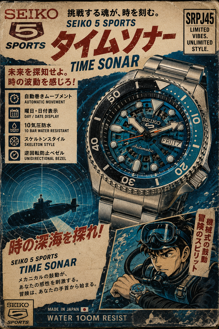 SEIKO SRPJ45 "Time Sonar" IN STOCK READY TO SHIP