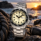 Islander ISL-61 Automatic Dive Watch – Cream Dial – 200M view 1