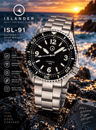 Islander ISL-91 – Pilot-Style Dial Automatic Dive Watch – 200M view 1