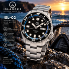 Islander ISL-02 Automatic Dive Watch – Black Dial – Sapphire Crystal – Luminous Ceramic Bezel – 200M view 1