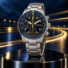 Islander Calverton Flight Chronograph Alarm Watch – Blue Dial – ISL-283 view 1
