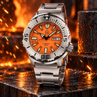 Islander ISL-94 – Orange Dial Automatic Dive Watch – 200M view 1