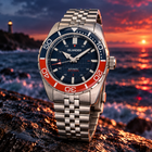 Islander Saltaire ISL-357 – 38mm Solar Dive Watch – Blue Dial – 200M view 1