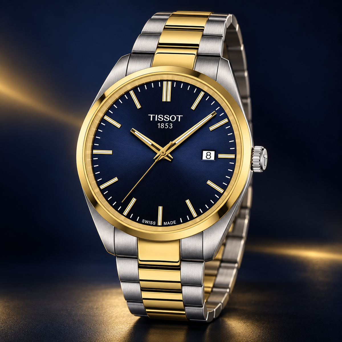 Tissot PR 100 Blue Dial Two-Tone 40mm – T150.410.22.041.00