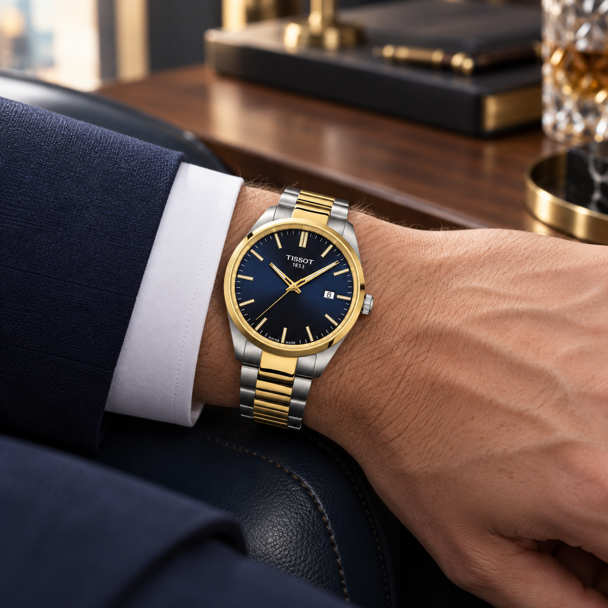 Tissot PR 100 Blue Dial Two-Tone 40mm – T150.410.22.041.00 — view 6