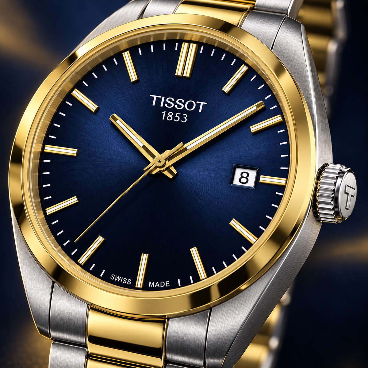 Tissot PR 100 Blue Dial Two-Tone 40mm – T150.410.22.041.00 — view 3