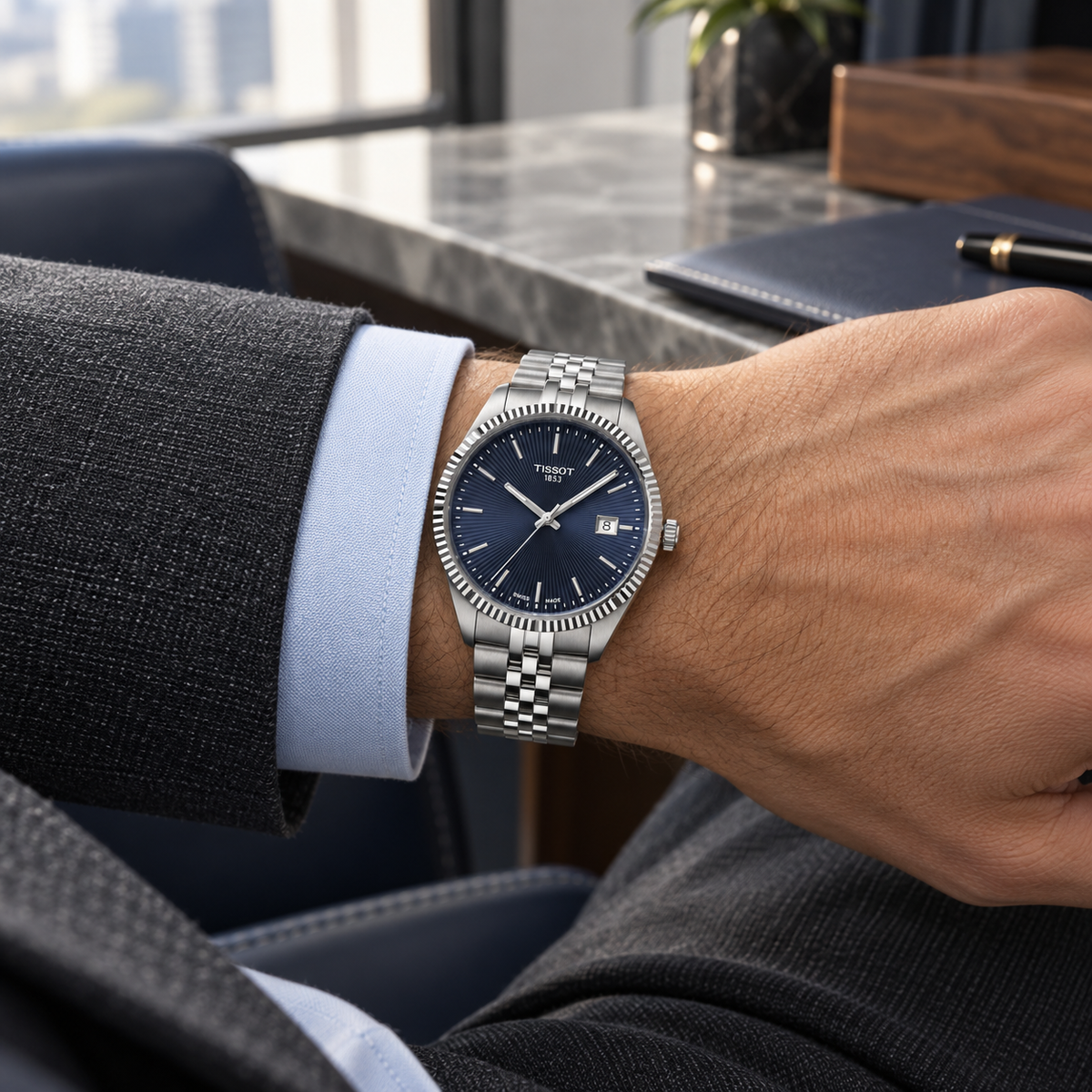 Tissot Ballade Blue Dial 40mm – T156.410.11.041.00 — view 8