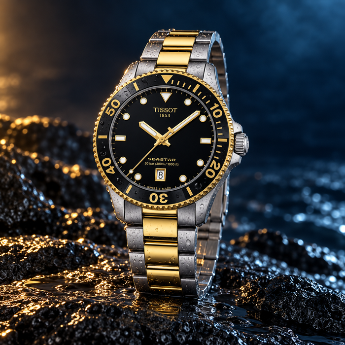 Tissot Seastar 1000 Black Dial Two-Tone 40mm – T120.410.22.051.00