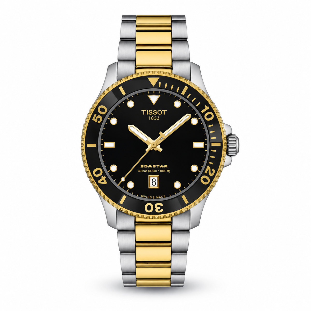 Tissot Seastar 1000 Black Dial Two-Tone 40mm – T120.410.22.051.00 — view 9