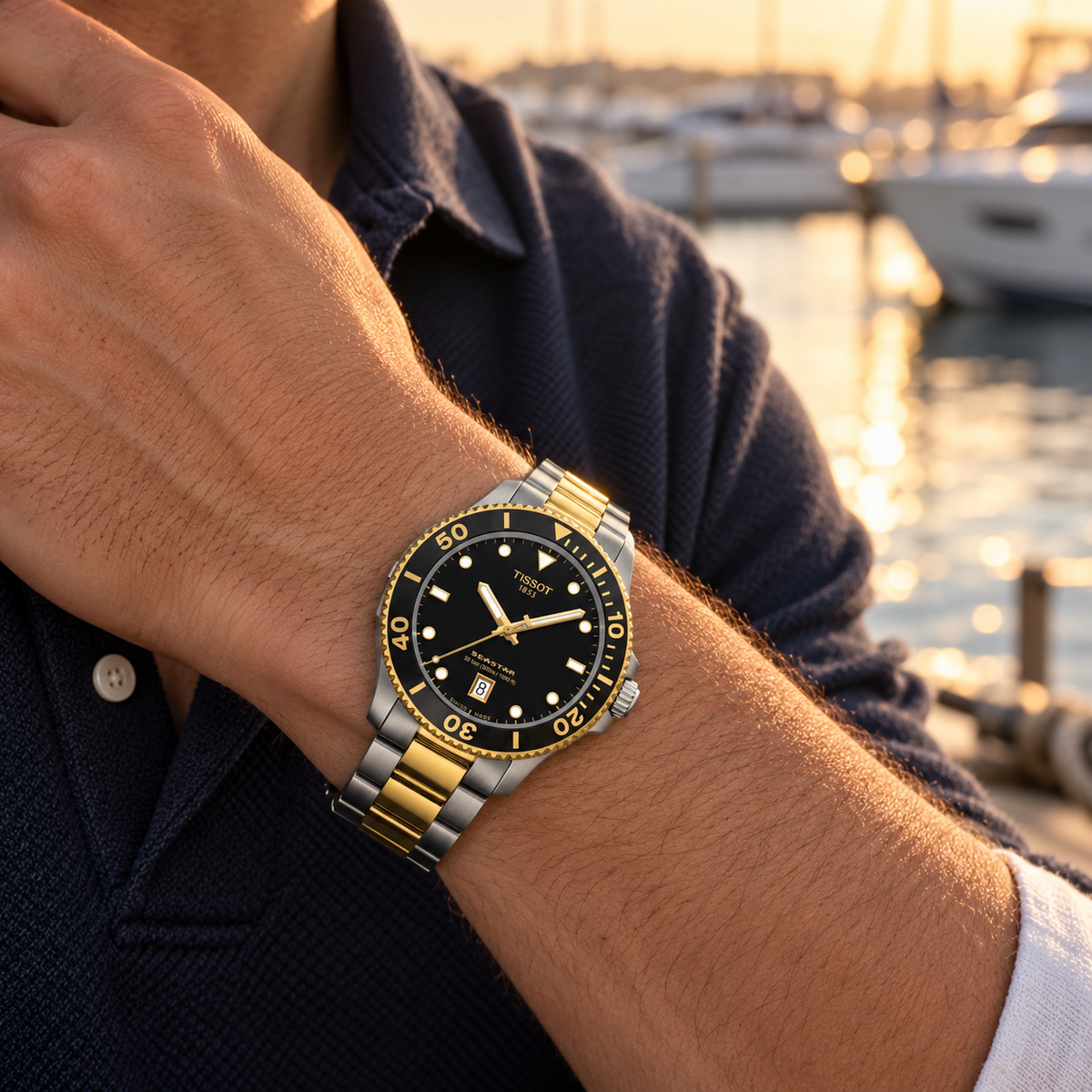 Tissot Seastar 1000 Black Dial Two-Tone 40mm – T120.410.22.051.00 — view 10