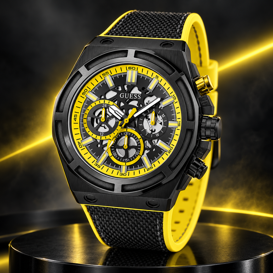 GUESS Masterpiece GW0713G2 Men’s Multifunction Quartz Watch – 47mm