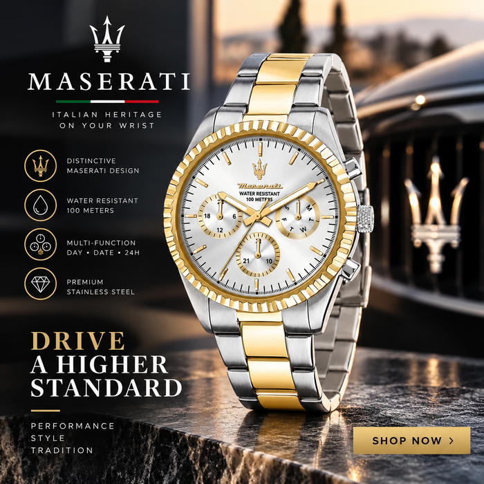 Maserati Competizione R8853100021 – Two-Tone Multifunction Quartz