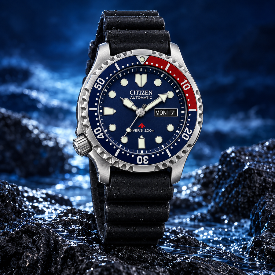 Citizen Promaster Automatic “Pepsi” Blue Dial Diver’s Watch – NY0086-16L