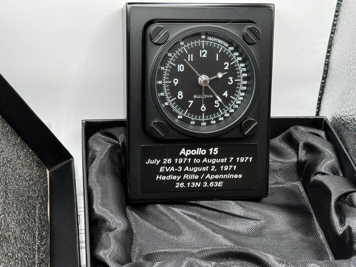 Bulova Lunar Pilot Traveler Limited Edition Clock – Apollo 15 — view 2