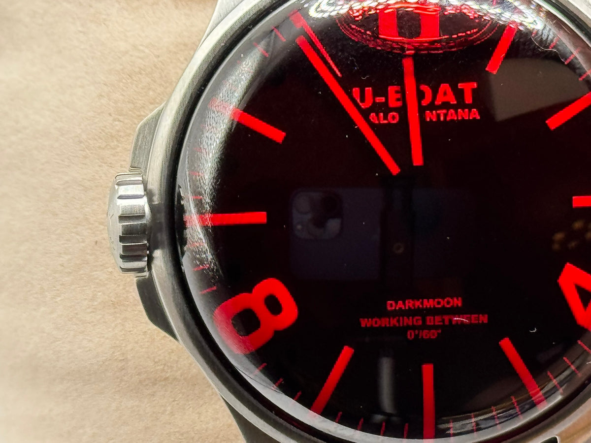U-Boat Darkmoon Red SS Capsoil 44mm Men’s Watch – 8465/B — view 11