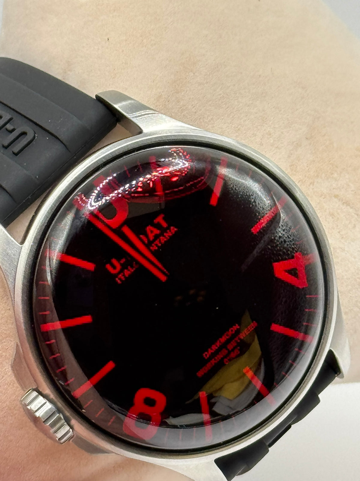 U-Boat Darkmoon Red SS Capsoil 44mm Men’s Watch – 8465/B — view 17