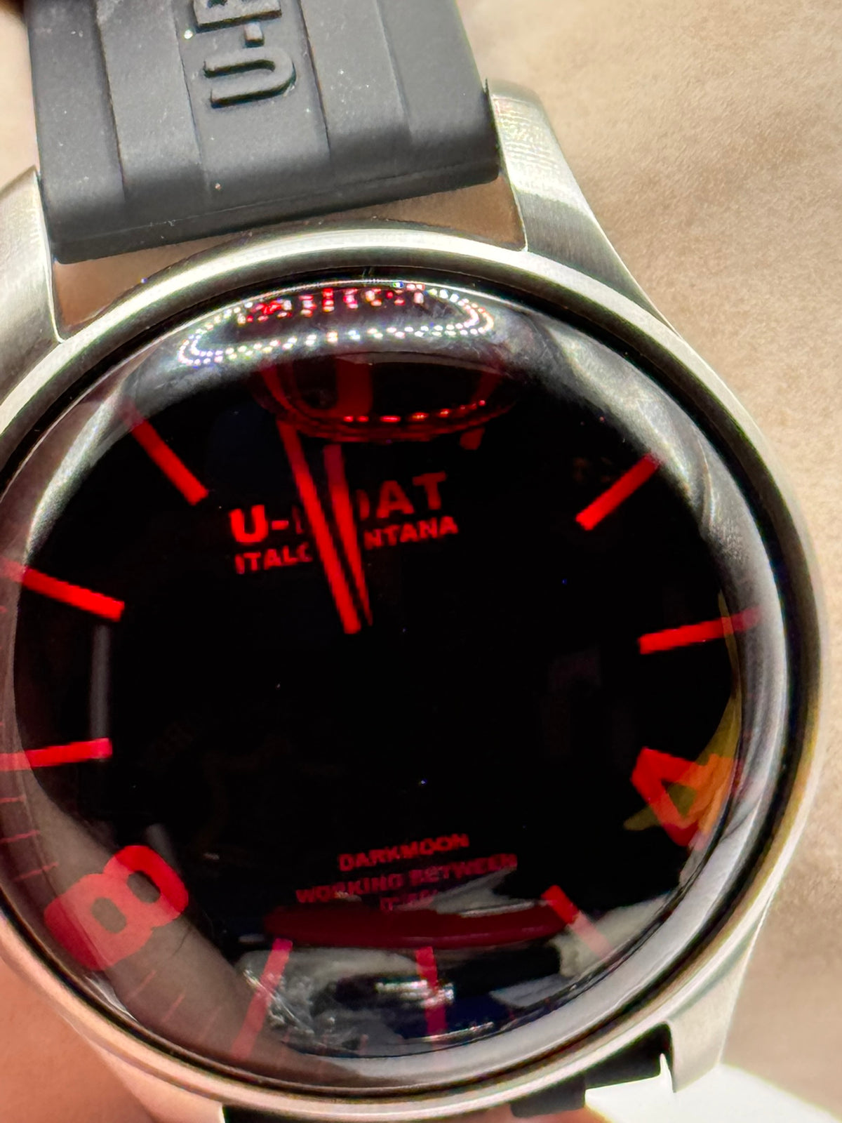 U-Boat Darkmoon Red SS Capsoil 44mm Men’s Watch – 8465/B — view 20